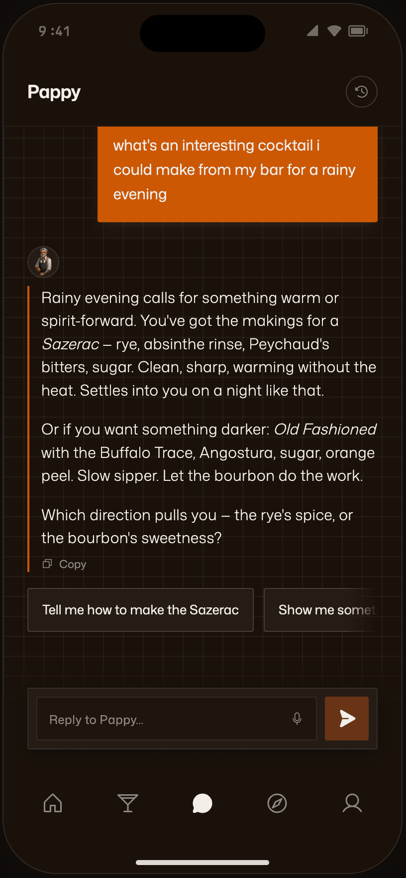 Pappy AI Bartender